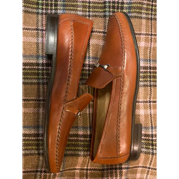 Bally Men's Loafers Horsebit Cognac Leather ~ Sz 11D ~ Quiet Luxury So Good! - Picture 3 of 10